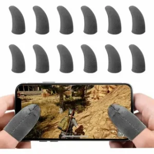 6 Pack Gaming Finger Sleeves – Ultra Thin 0.15mm Anti-Sweat Touchscreen Gloves for Mobile Games