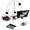 High Contrast Montessori Mobile for Baby – Neutral Woodland Design