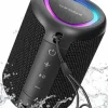 Portable Bluetooth Speaker with Lights, Waterproof Wireless Speaker with Clear Sound & Long Playtime – Outdoor & Gift Ready