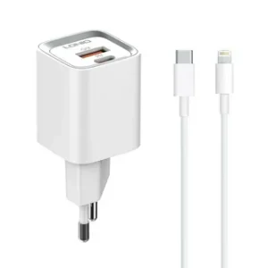 LDNIO A2318C 20W PD QC3.0 Fast Charger Dual USB-C EU/US Plug for iPhone 14 13 12 11 Pro Max