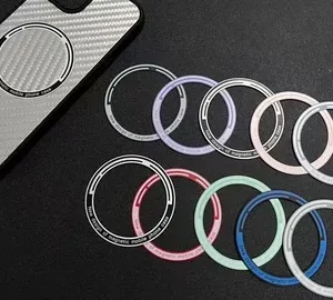 Black Metal Ring Sticker for Magnetic Phone Mount /Universal for iPhone, Samsung & Android Devices